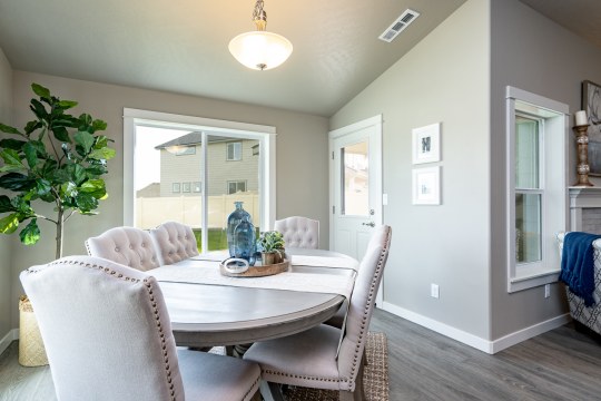 Elegant dining room in new home for sale