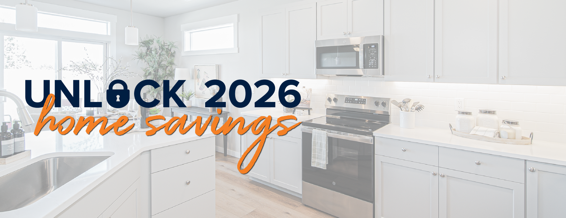 Unlock 2026 Home Savings Event — promotional image highlighting limited-time savings, and homebuyer offers from Hayden Homes in the Spokane Area